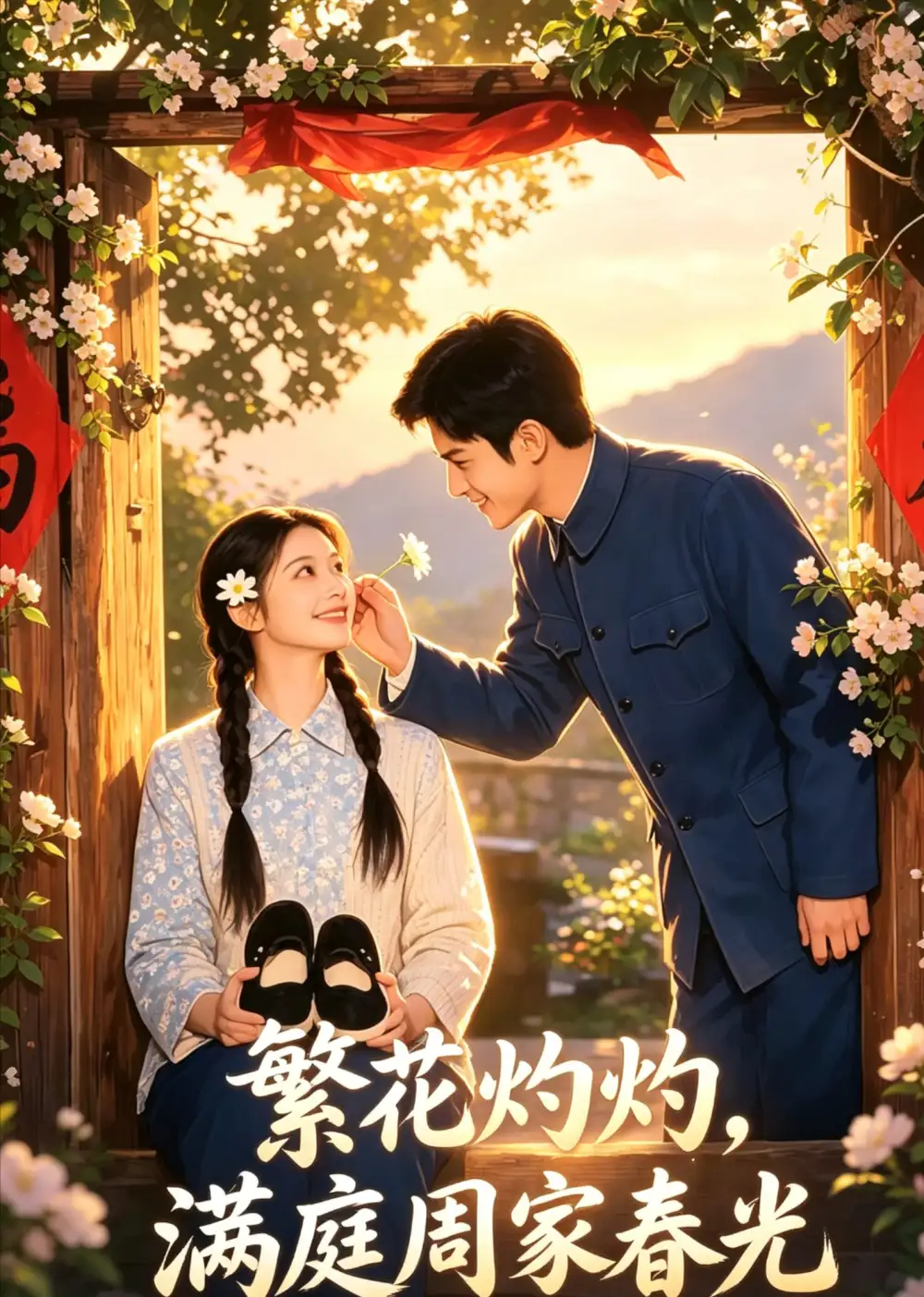 《繁花灼灼，满庭周家春光（51集）AI短剧 (2026)》短剧封面
