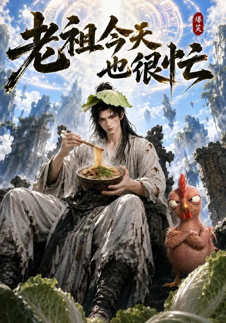《老祖今天也很忙（71集）AI短剧 (2026)》短剧封面