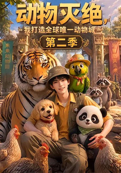 《动物灭绝，我打造全球唯一动物城第二季（124集）（夸克网盘）》短剧封面
