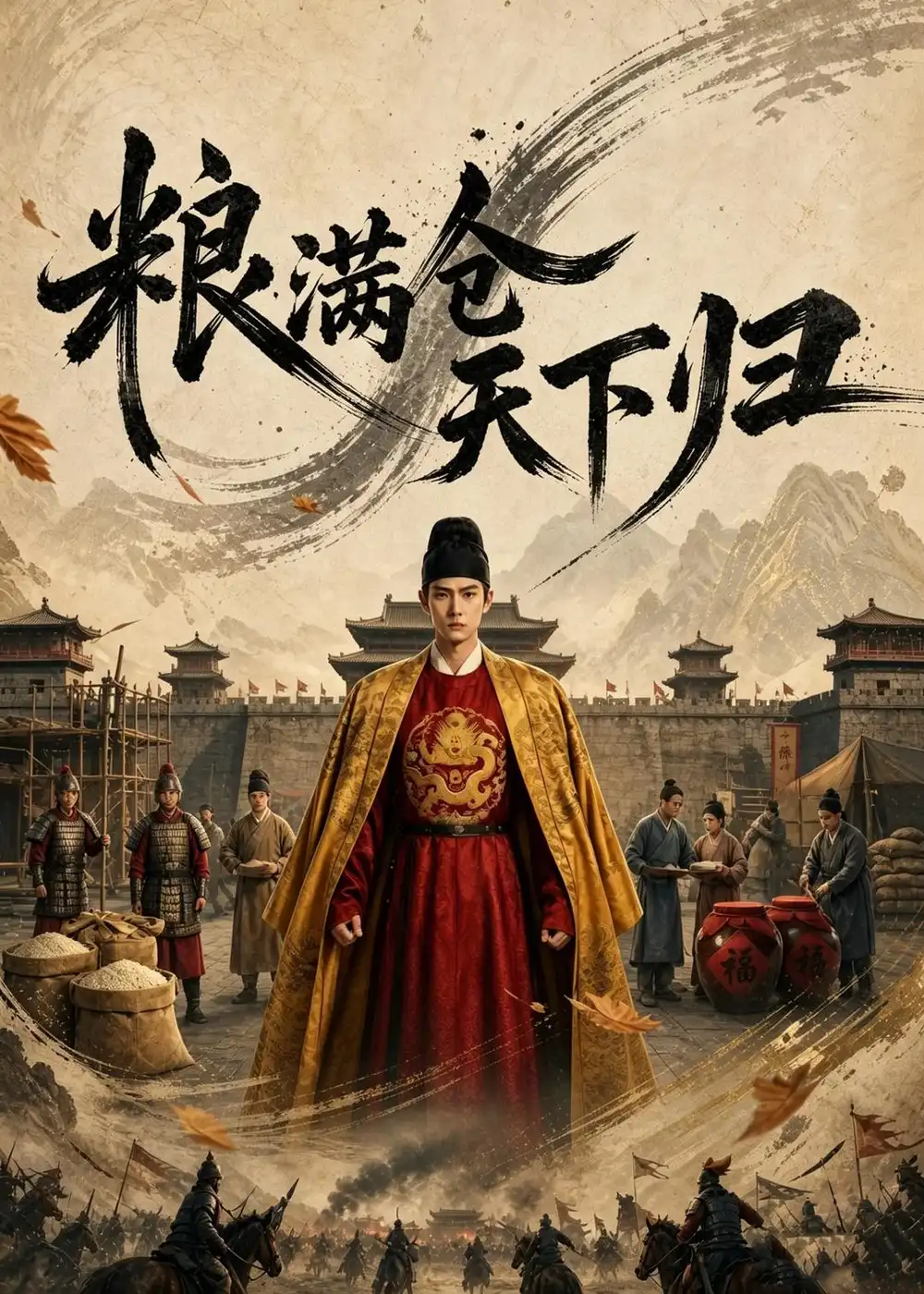 《粮满仓天下归(86集)AI短剧(夸克网盘)》短剧封面