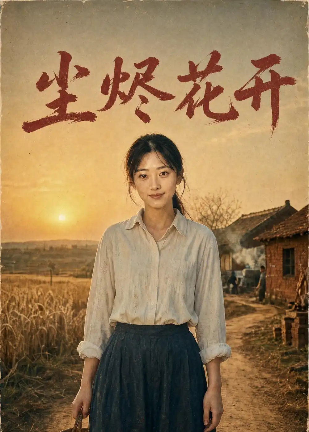 《尘烬花开（37集）AI短剧 (2026)》短剧封面