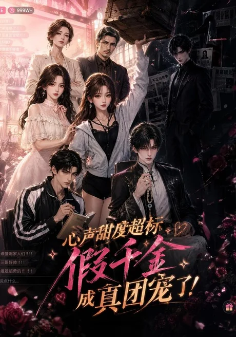 《心声甜度超标，假千金成真团宠了（55集）（夸克网盘）》短剧封面