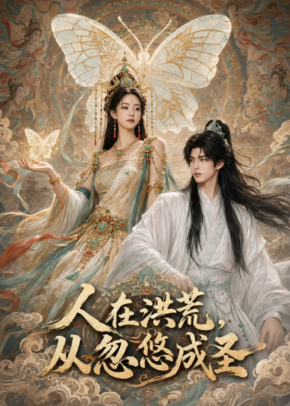 《人在洪荒，从忽悠成圣（61集）（夸克网盘）》短剧封面