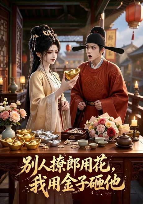 《别人撩郎用花，我用金子砸他（49集）（百度网盘）》短剧封面