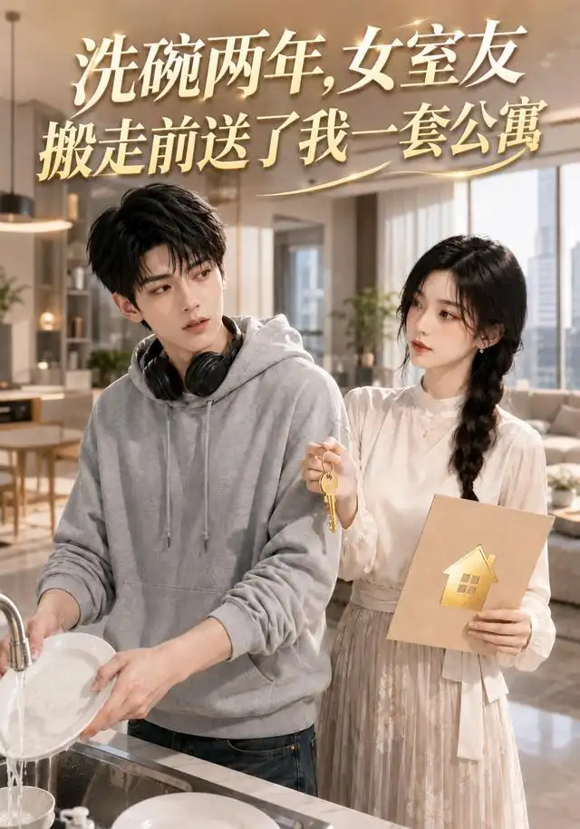 《洗碗两年，女室友搬走前送了我一套公寓（60集）（夸克网盘）》短剧封面
