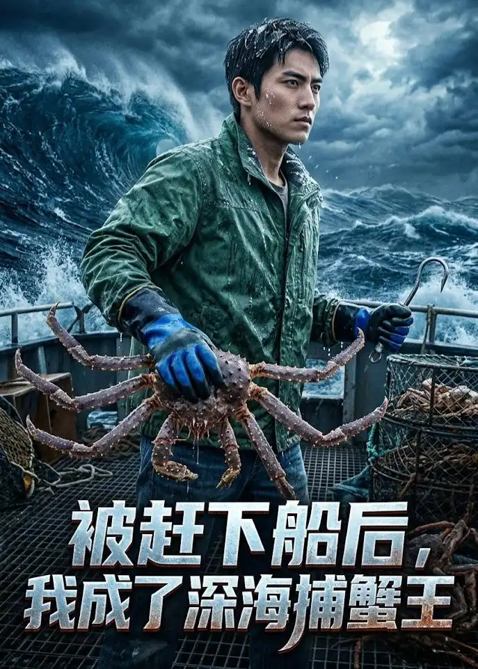 《被赶下船后，我成了深海捕蟹王（45集）Ai短剧（夸克网盘）》短剧封面