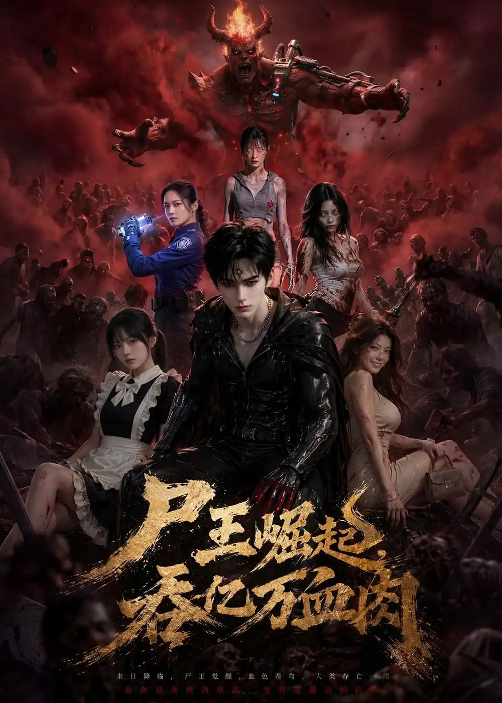 《尸王崛起，吞亿万血肉（80集）（夸克网盘）》短剧封面