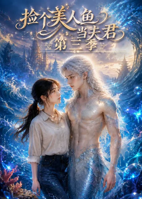 《捡个美人鱼当夫君第三季(76集) AI短剧 (2026)》短剧封面