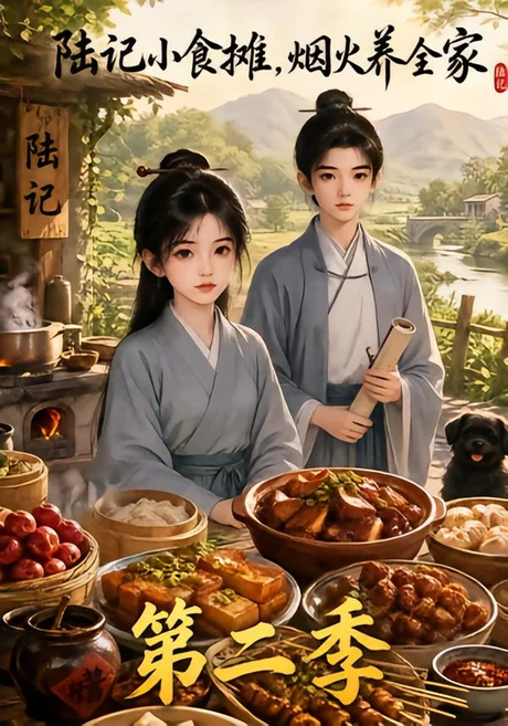 《陆记小食摊，烟火养全家第二季（109集）（夸克网盘）》短剧封面