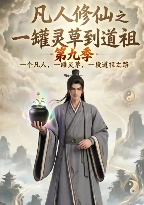 《凡人修仙之一罐灵草到道祖第九季（203集）（夸克网盘）》短剧封面