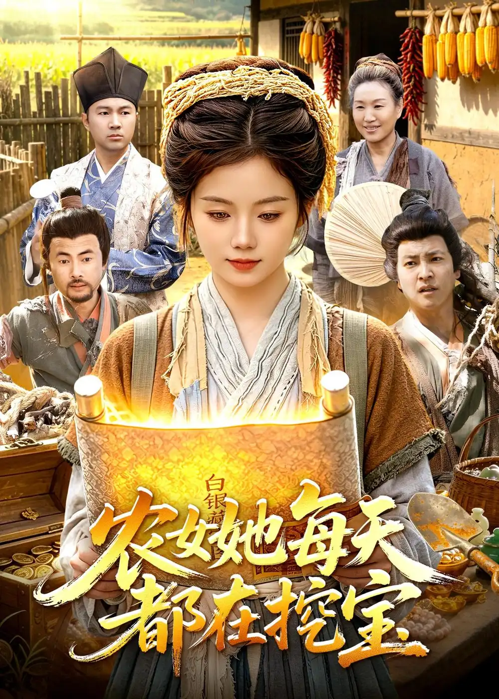 《农女她每天都在挖宝（105集）攸灵＆大森 (2026)》短剧封面