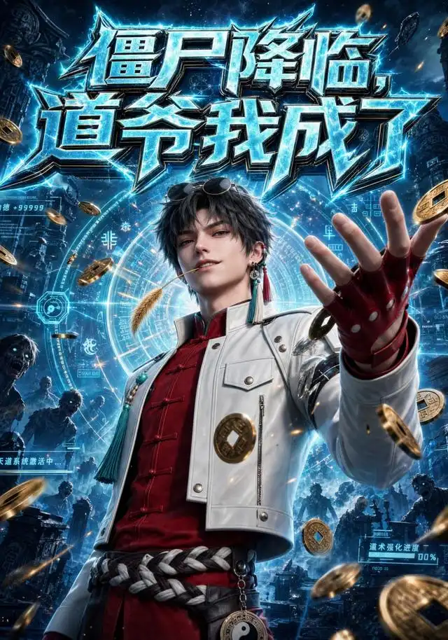 《僵尸降临，道爷我成了（100集） AI短剧（夸克网盘）》短剧封面