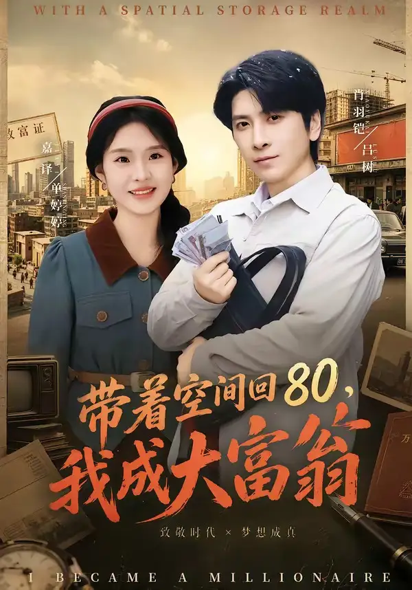 《带着空间回80，我成大富翁（86集）韩寒＆陆柒 (2026)》短剧封面