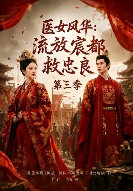 《医女风华：流放宸都救忠良第三季（90集）AI短剧 (2026)》短剧封面