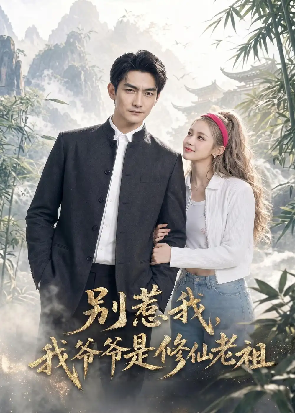 《别惹我，我爷爷是修仙老祖（66集）AI短剧（夸克网盘）》短剧封面