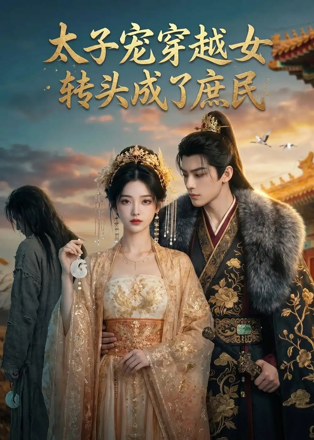《太子宠穿越女，转头成了庶民（48集）（夸克网盘）》短剧封面