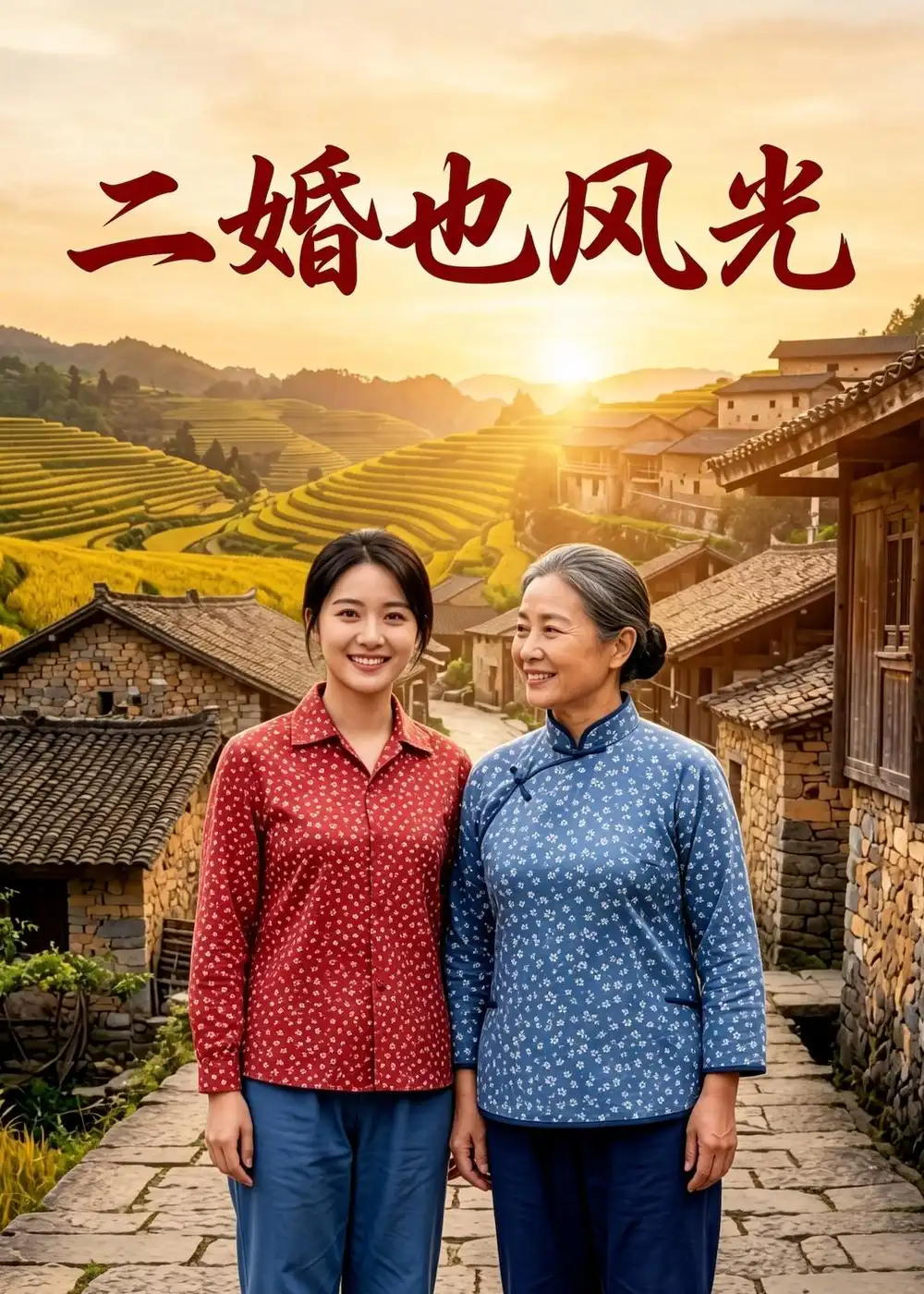 《二婚也风光(52集)AI短剧(夸克网盘)》短剧封面