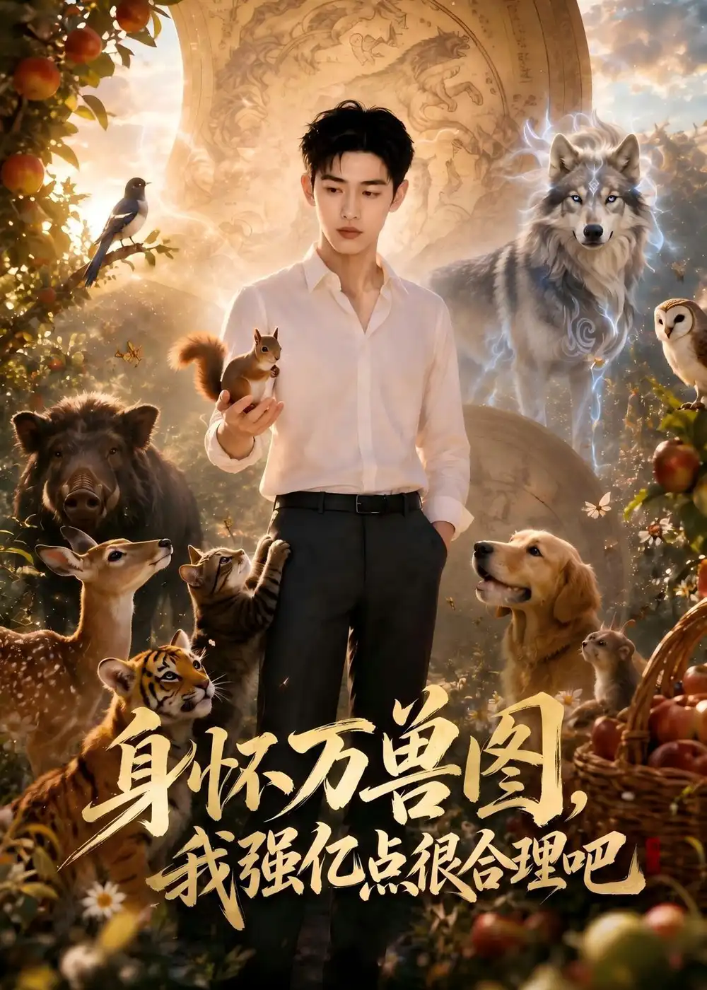《身怀万兽图，我强化点很合理吧（40集）AI短剧（夸克网盘）》短剧封面