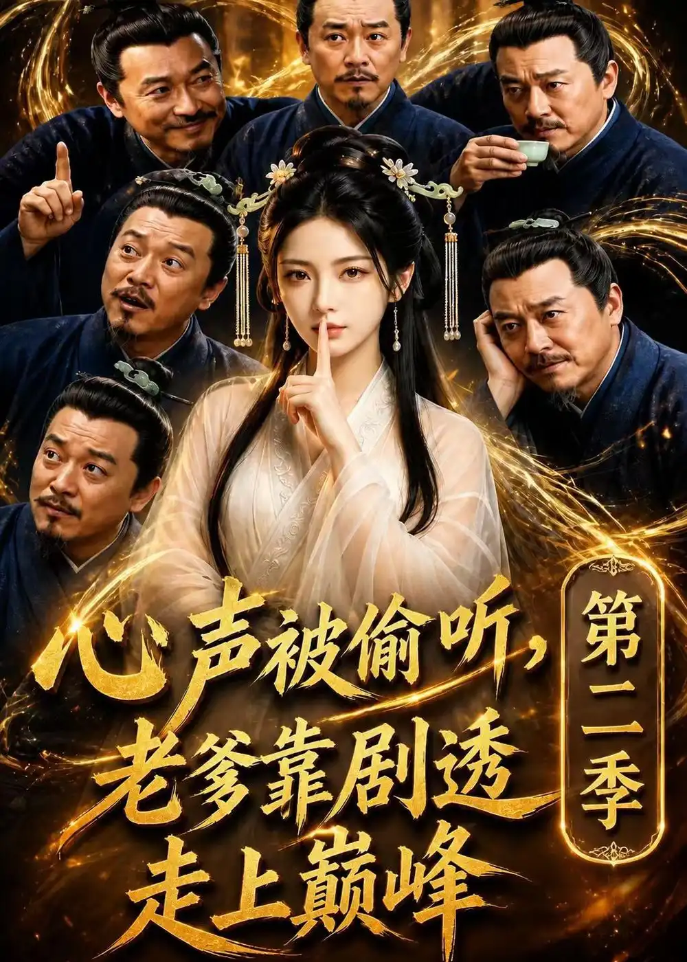 《心声被偷听，老爹靠剧透走上巅峰第二季（83集）（夸克网盘）》短剧封面