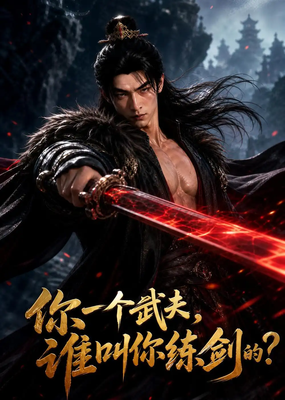 《你一个武夫，谁叫你练剑的？（80集）AI短剧 (2026)》短剧封面