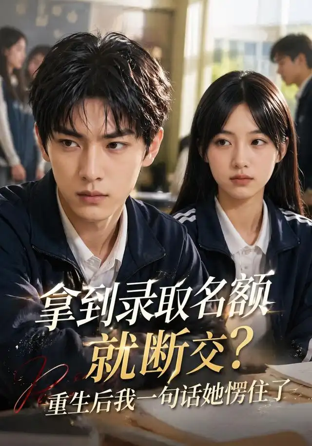 《拿到录取名额就断交重生后我一句话她愣住了(67集)AI短剧(夸克网盘)》短剧封面
