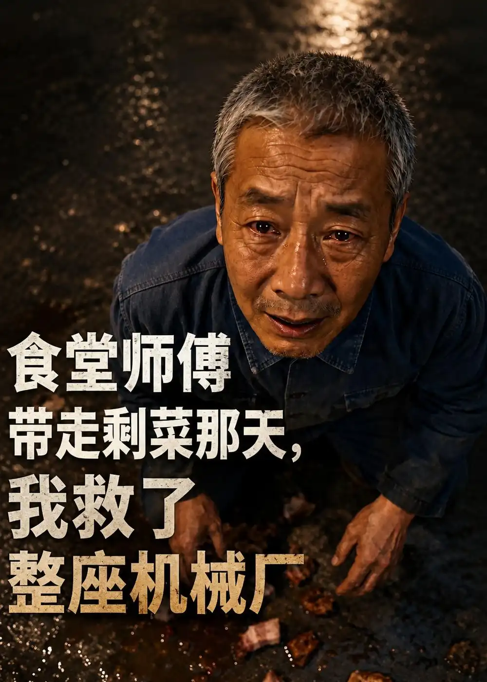 《食堂师傅带走剩菜那天，我救了整座机械厂（43集）AI短剧（夸克网盘）》短剧封面