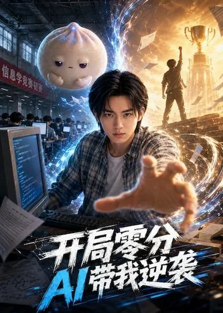 《开局零分AI带我逆袭（34集）AI短剧（百度网盘）》短剧封面