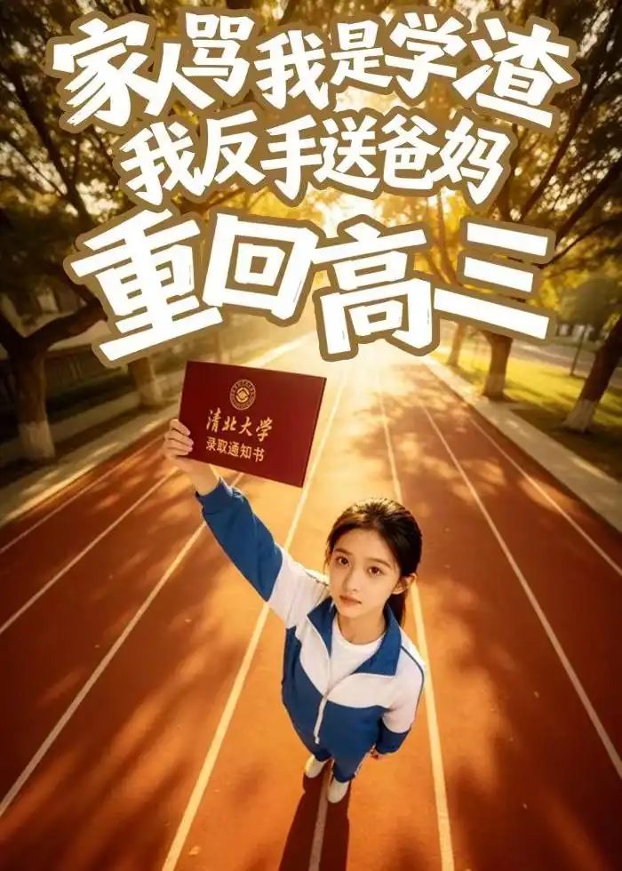 《家人骂我是学渣，我反手送爸妈重回高三（45集）AI短剧（夸克网盘）》短剧封面