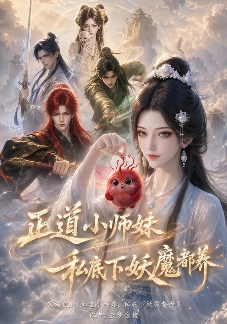 《正道小师妹，私底下妖魔都养（100集）（夸克网盘）》短剧封面
