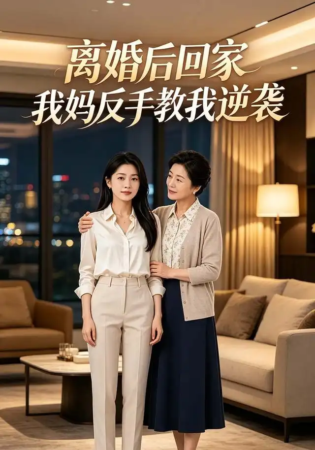 《离婚后回家，我妈反手教我逆袭（60集）AI短剧（夸克网盘）》短剧封面