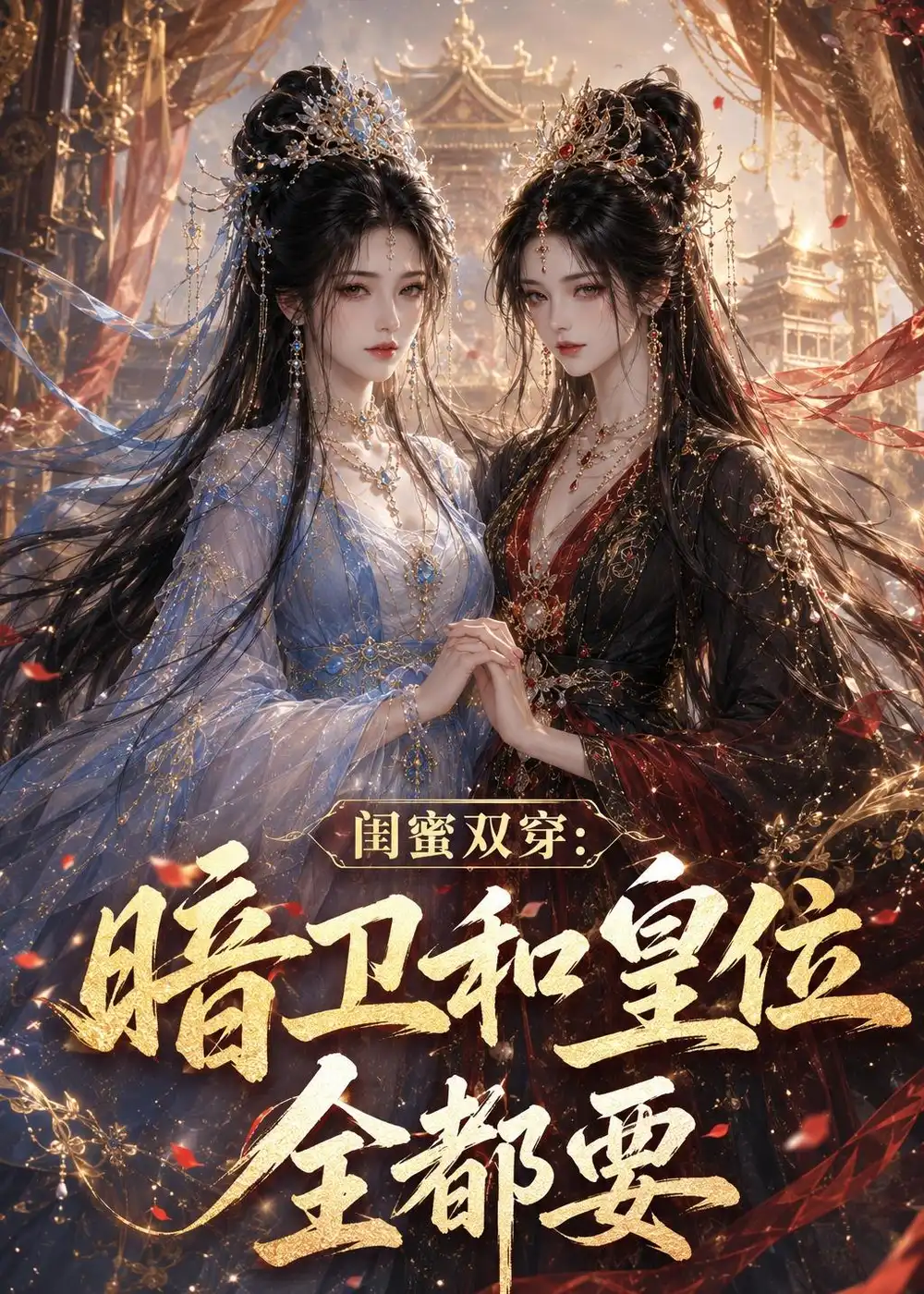 《闺蜜双穿：暗卫和皇位全都要（84集）（夸克网盘）》短剧封面