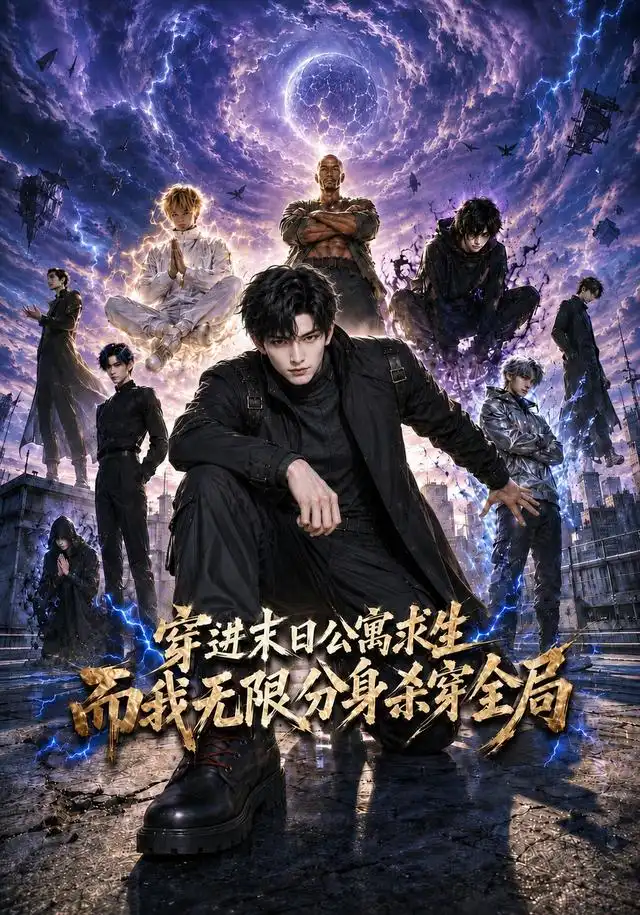 《穿进末日公寓求生，而我无限分身杀穿全局（60集）（夸克网盘）》短剧封面