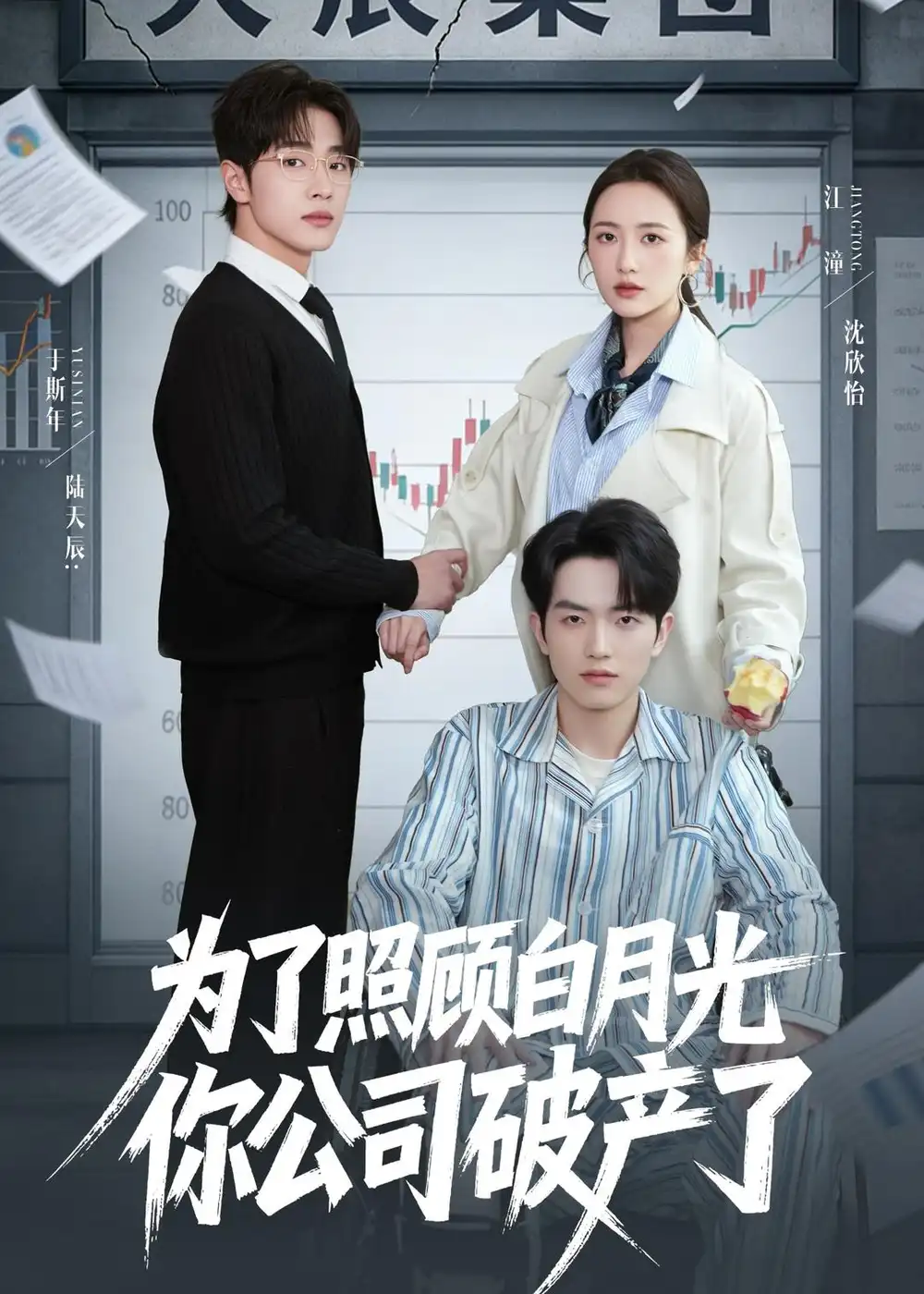 《为了照顾白月光你公司破产（70集）于斯年＆江潼（夸克网盘）》短剧封面