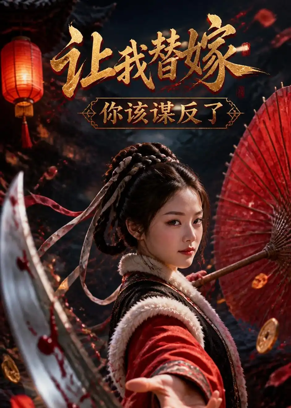 《让我替嫁,你该谋反了(47集)(夸克网盘)》短剧封面