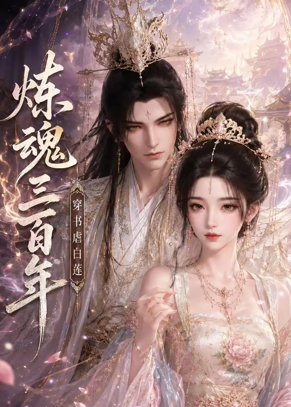 《炼魂三百年，穿书虐白莲（33集）（夸克网盘）》短剧封面
