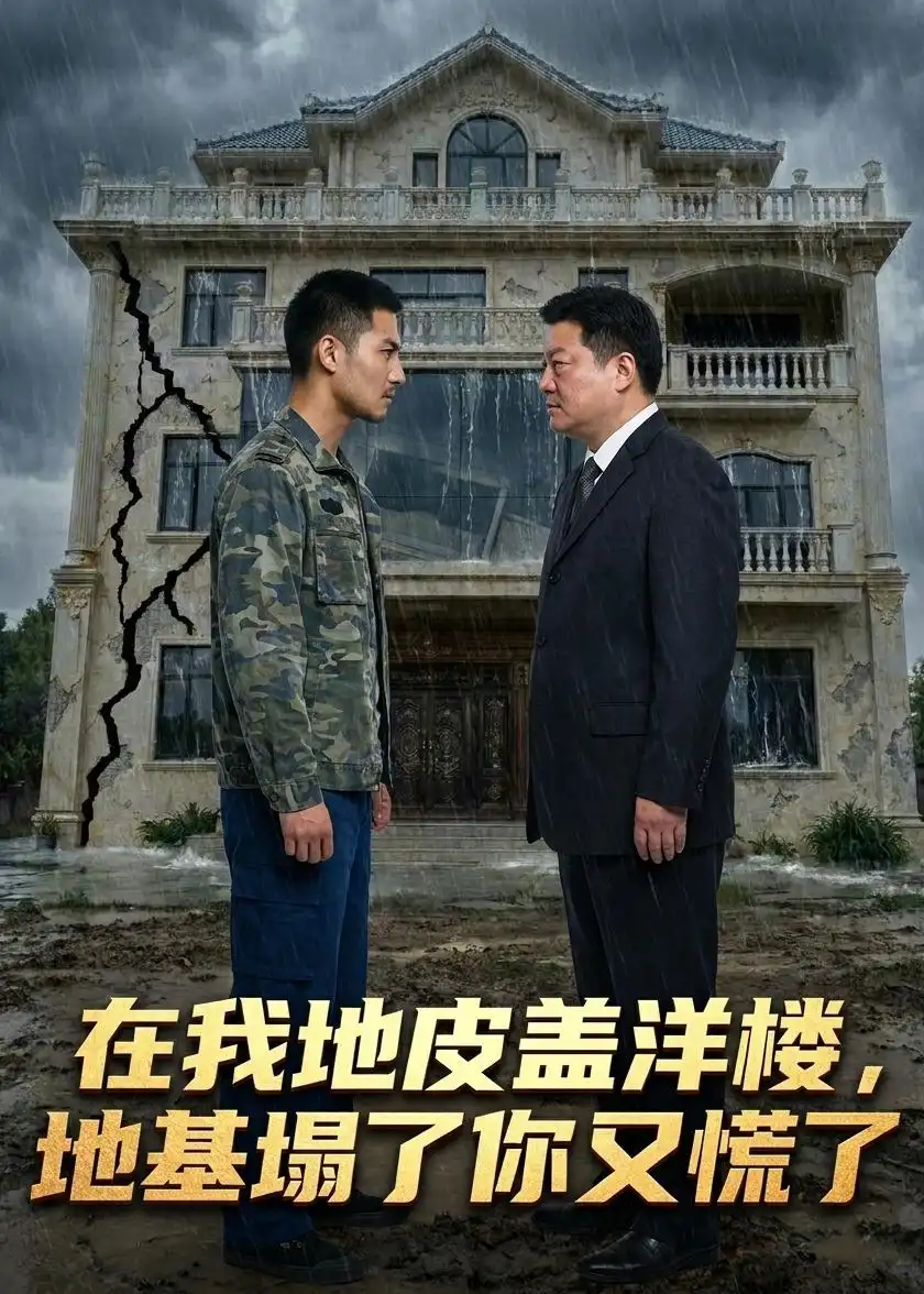 《在我地皮盖洋楼地基塌了你又慌了（50集）Ai短剧（夸克网盘）》短剧封面