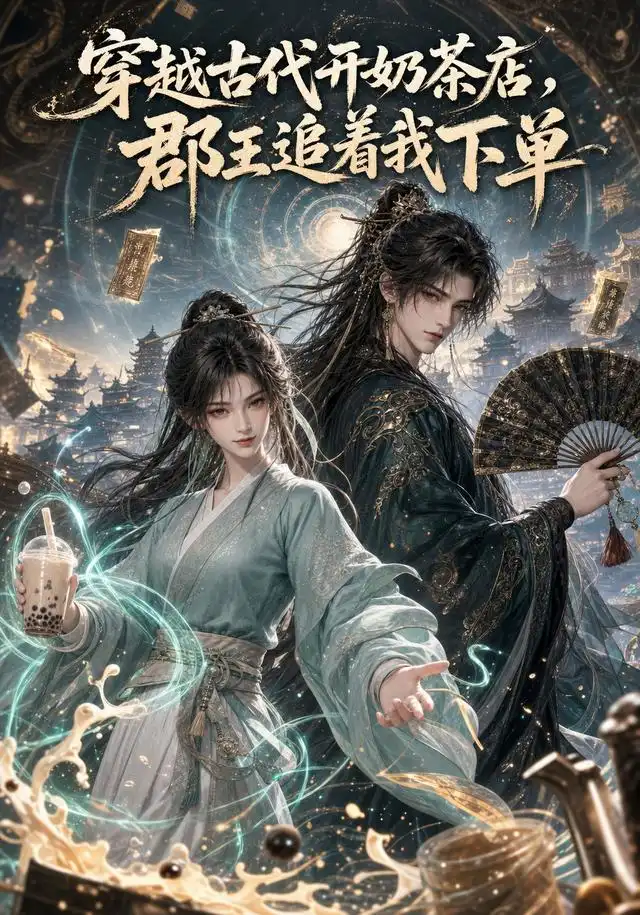 《穿越古代开奶茶店，郡王追着我下单（142集）（夸克网盘）》短剧封面
