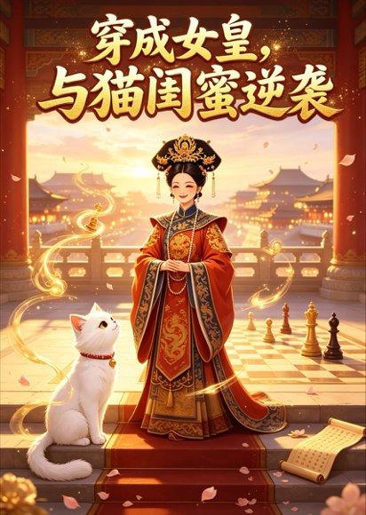 《穿成女皇与猫闺蜜逆袭》短剧封面