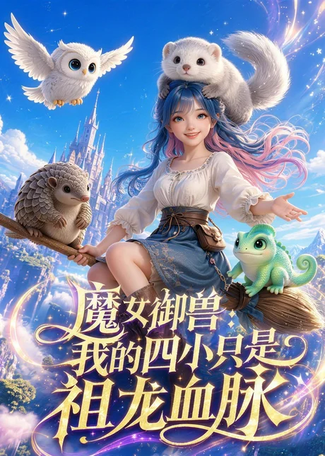《魔女御兽：我的四小只是祖龙血脉（48集）（百度网盘）》短剧封面