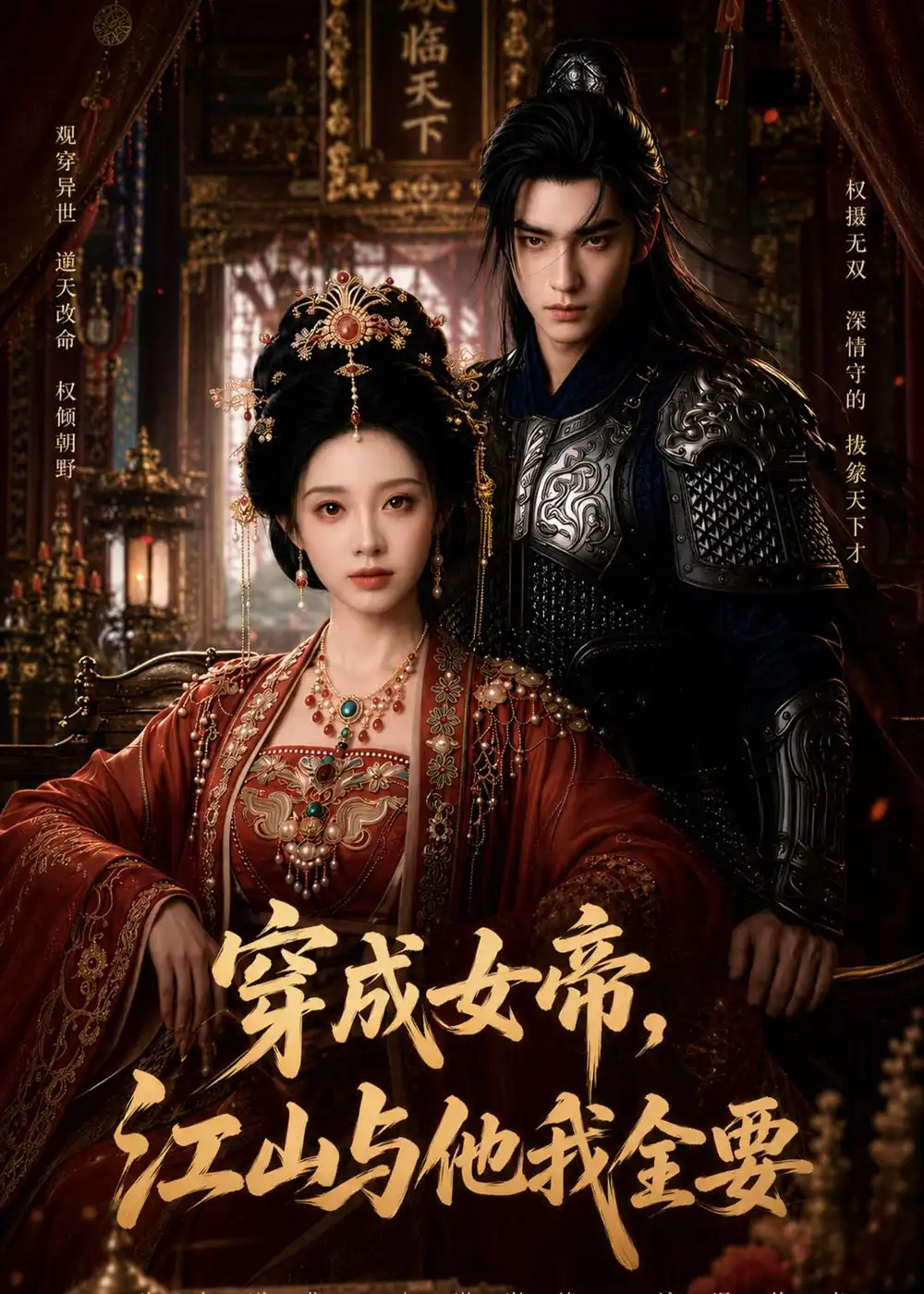 《穿成女帝,江山与他我全要(67集)AI短剧 (2026)》短剧封面