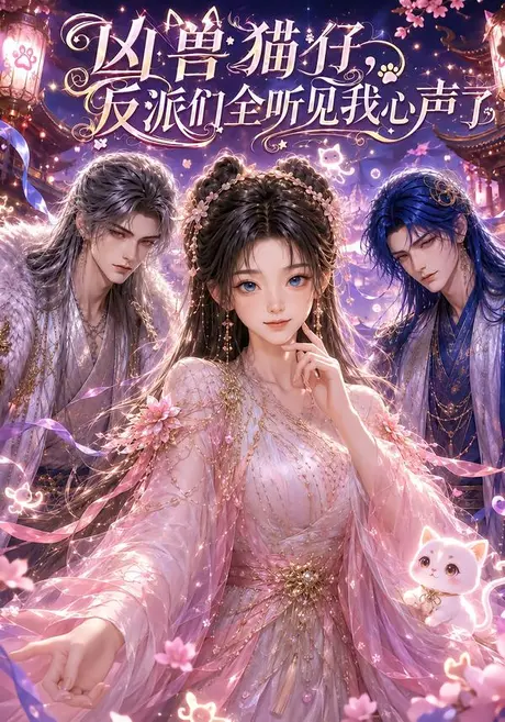 《凶兽猫仔，反派们全听见我心声了（68集）（夸克网盘）》短剧封面