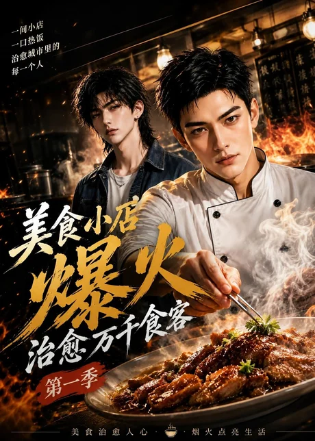 《美食小店爆火，治愈万千食客第一季（67集）（百度网盘）》短剧封面