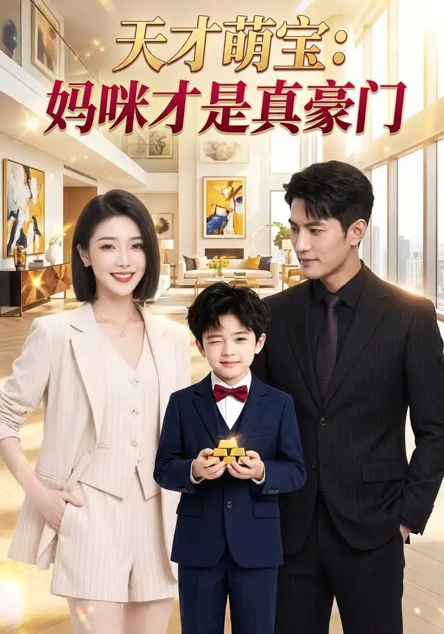 《天才萌宝：妈咪才是真豪门（41集）AI短剧（夸克网盘）》短剧封面