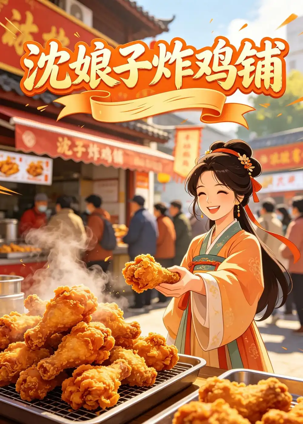 《沈娘子炸鸡铺（89集）动漫（夸克网盘）》短剧封面