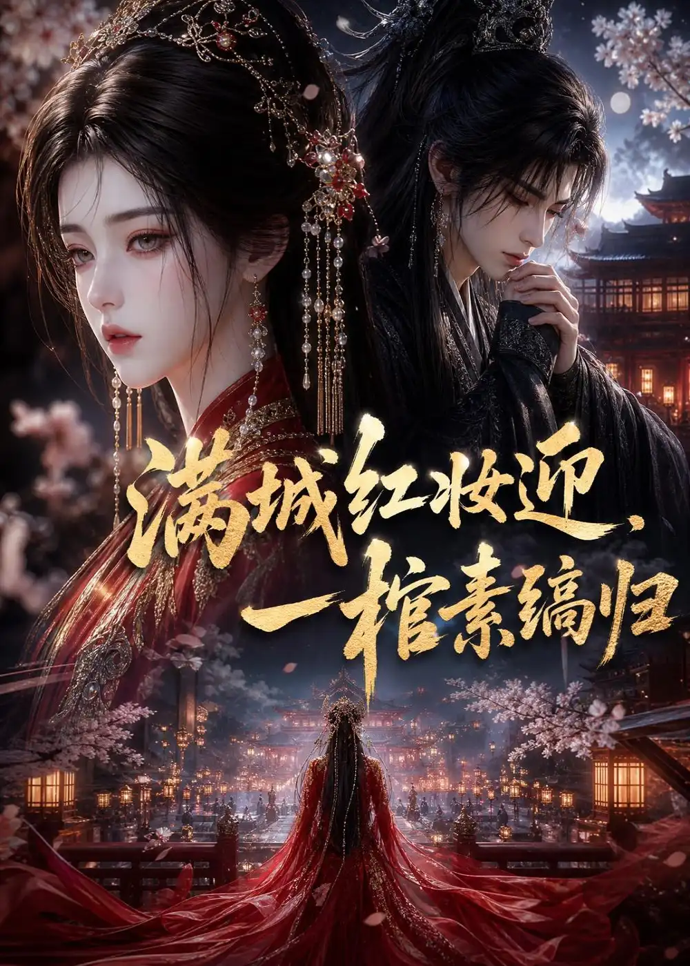 《满城红妆迎，一棺素缟归（61集）（夸克网盘）》短剧封面