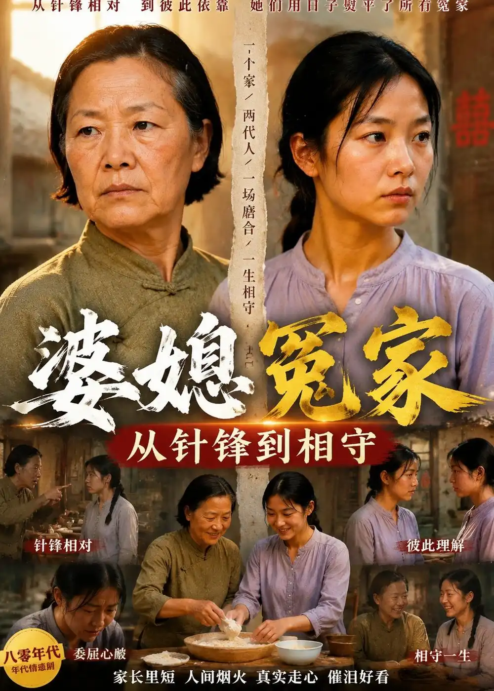 《婆媳冤家从针锋到相守（48集）AI短剧（夸克网盘）》短剧封面