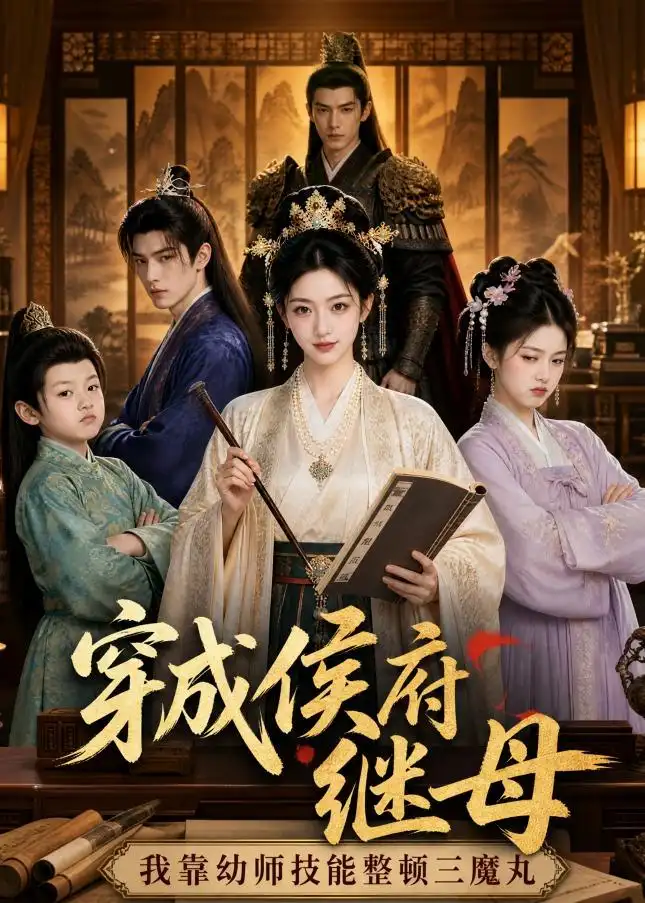 《穿成侯府继母，我靠幼师技能整顿三魔丸（70集）AI短剧 (2026)》短剧封面