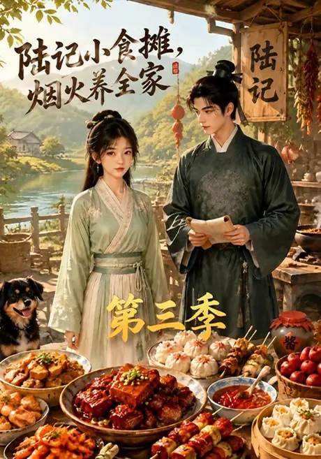 《陆记小食摊，烟火养全家第三季（127集）（百度网盘）》短剧封面