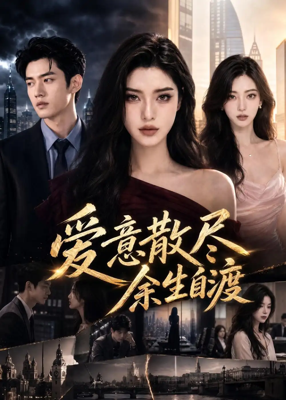 《爱意散尽，余生自渡（35集）AI短剧（夸克网盘）》短剧封面