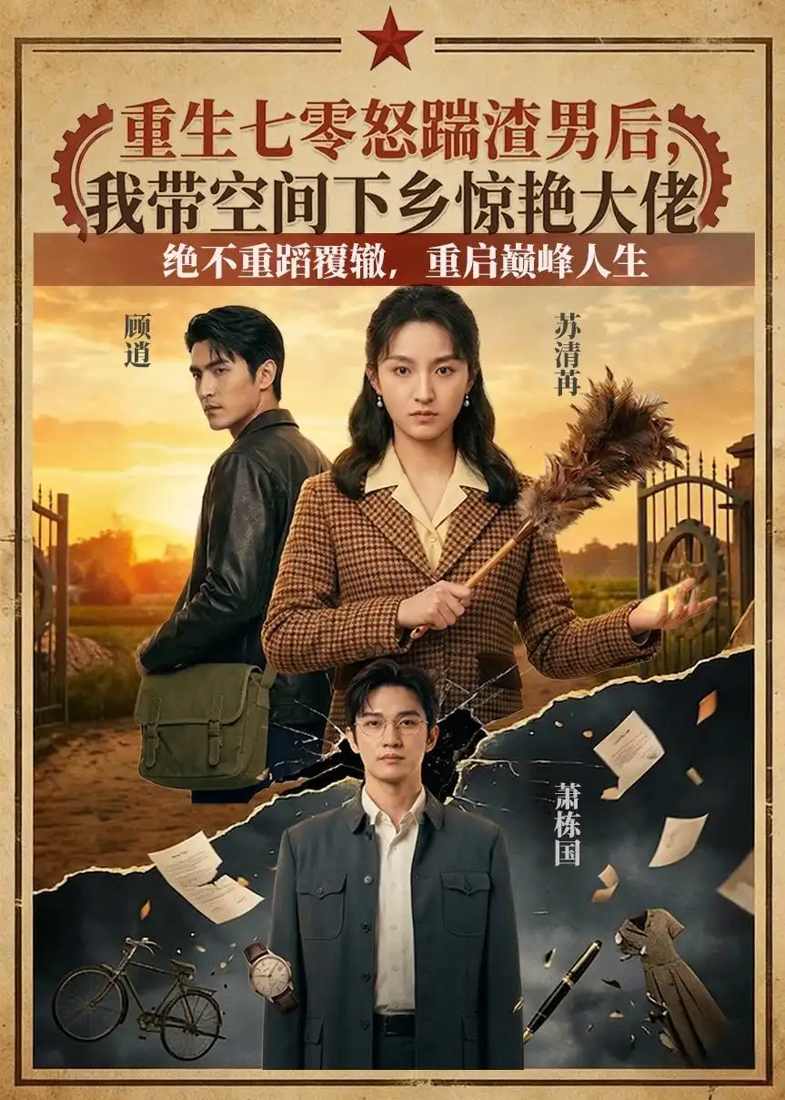 《重生七零怒踹渣男后，我带空间下乡惊艳大佬（102集）（夸克网盘）》短剧封面